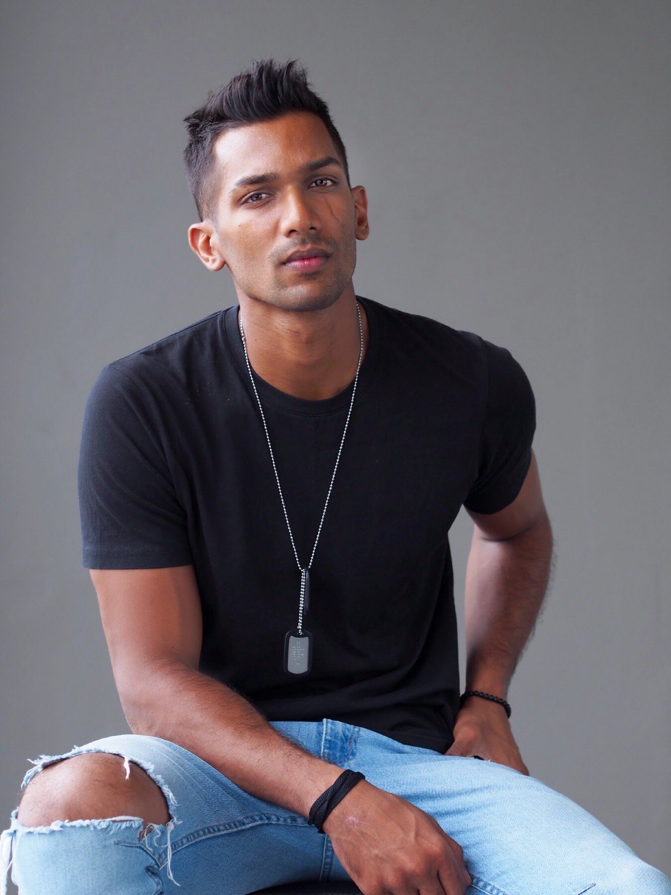 Studio portrait of Theebaan G